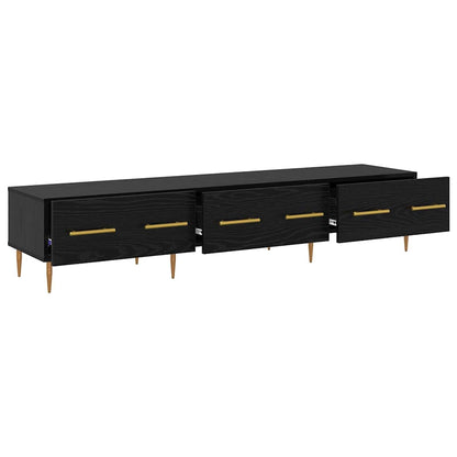 vidaXL TV-Schränk Schwarz Eichen-Optik 150 x 36 x 30 cm Holzwerkstoff