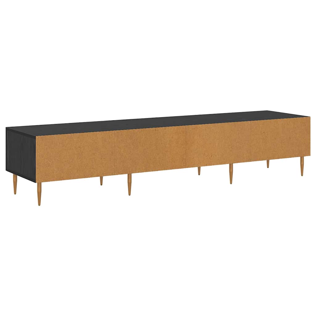 vidaXL TV-Schränk Schwarz Eichen-Optik 150 x 36 x 30 cm Holzwerkstoff