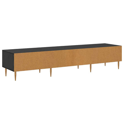 vidaXL TV-Schränk Schwarz Eichen-Optik 150 x 36 x 30 cm Holzwerkstoff