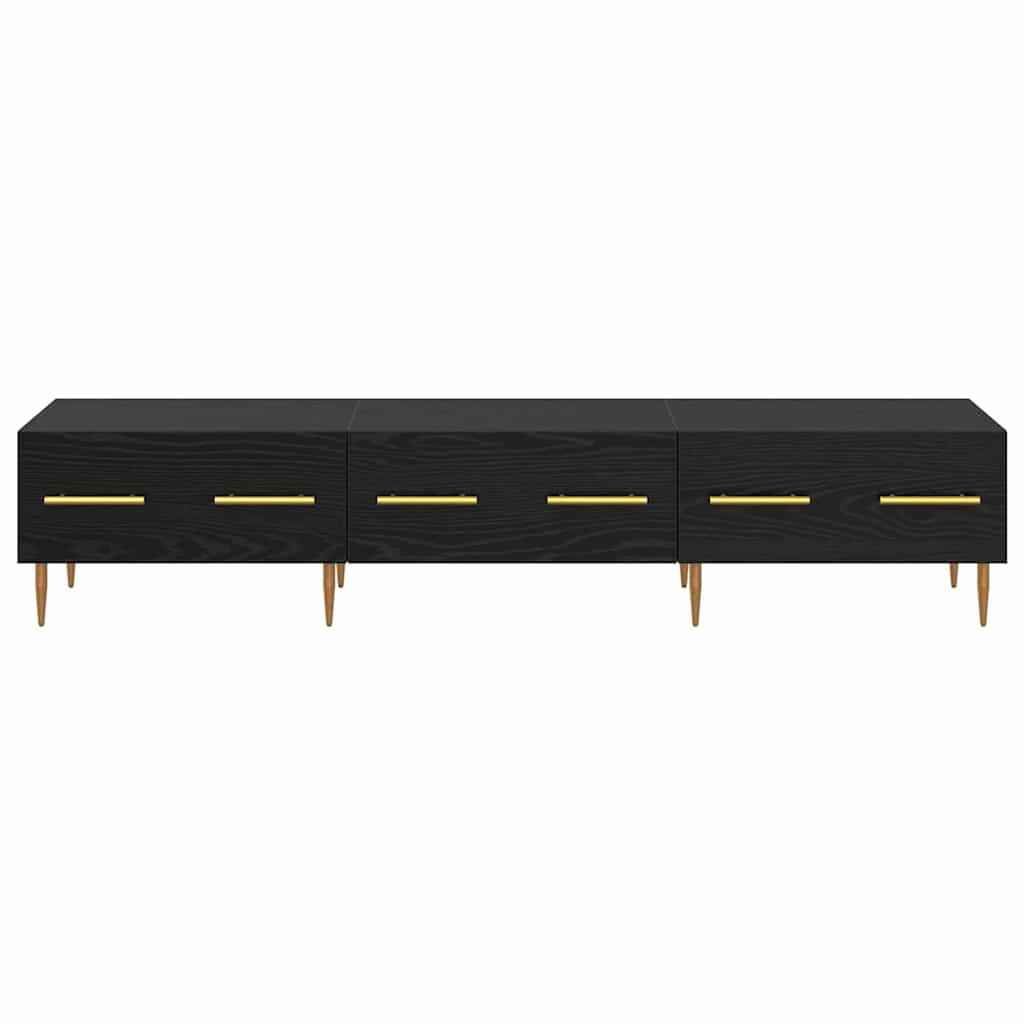 vidaXL TV-Schränk Schwarz Eichen-Optik 150 x 36 x 30 cm Holzwerkstoff