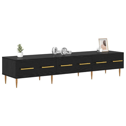 vidaXL TV-Schränk Schwarz Eichen-Optik 150 x 36 x 30 cm Holzwerkstoff