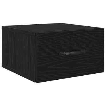 vidaXL Nachttisch Schwarz Eichen-Optik 35 x 35 x 20 cm Holzwerkstoff