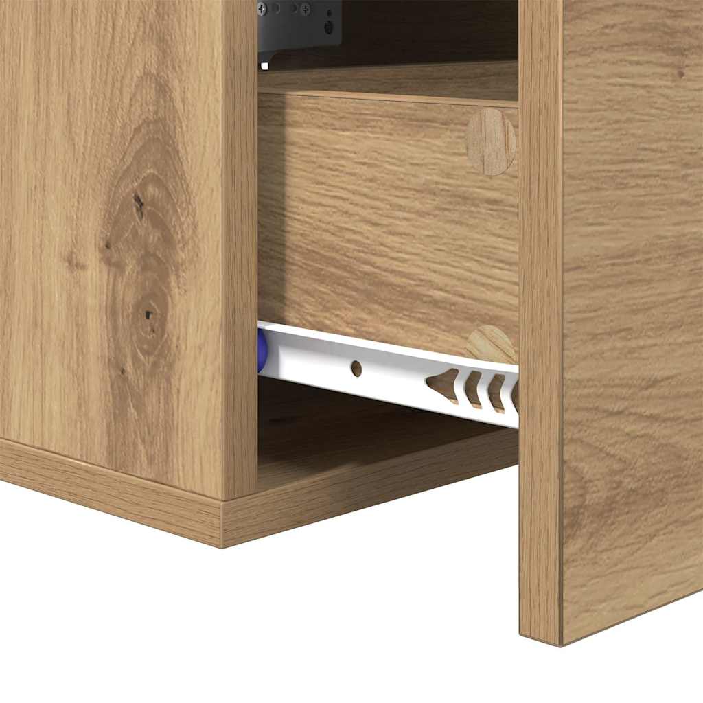 vidaXL Nachttisch Artisan-Eiche 35 x 35 x 20 cm Holzwerkstoff