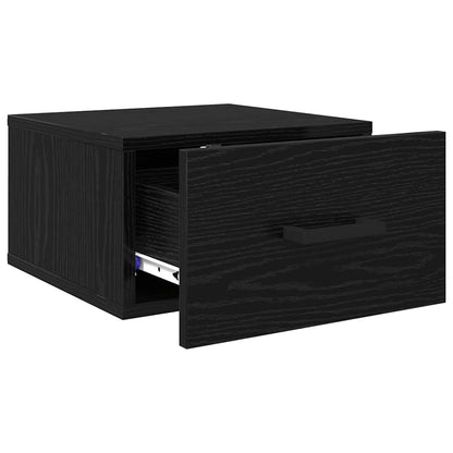 vidaXL Nachttisch 2 pcs Schwarz Eichen-Optik 35 x 35 x 20 cm