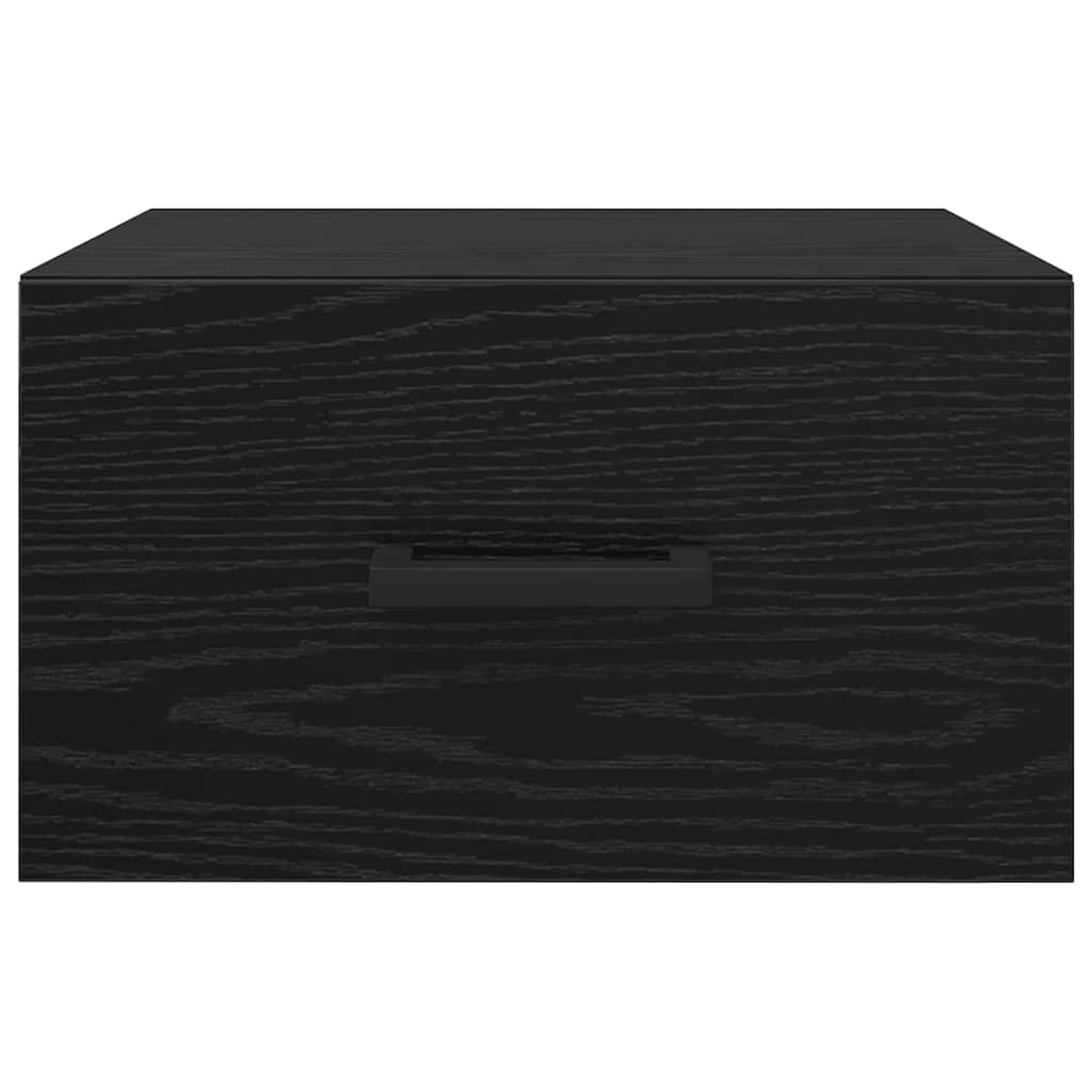 vidaXL Nachttisch 2 pcs Schwarz Eichen-Optik 35 x 35 x 20 cm