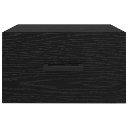 vidaXL Nachttisch 2 pcs Schwarz Eichen-Optik 35 x 35 x 20 cm