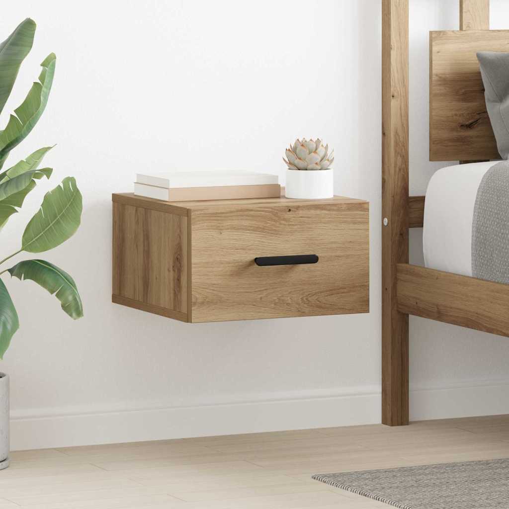 vidaXL Nachttisch 2 pcs Artisan-Eiche 35 x 35 x 20 cm Holzwerkstoff