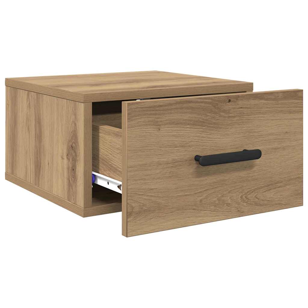 vidaXL Nachttisch 2 pcs Artisan-Eiche 35 x 35 x 20 cm Holzwerkstoff