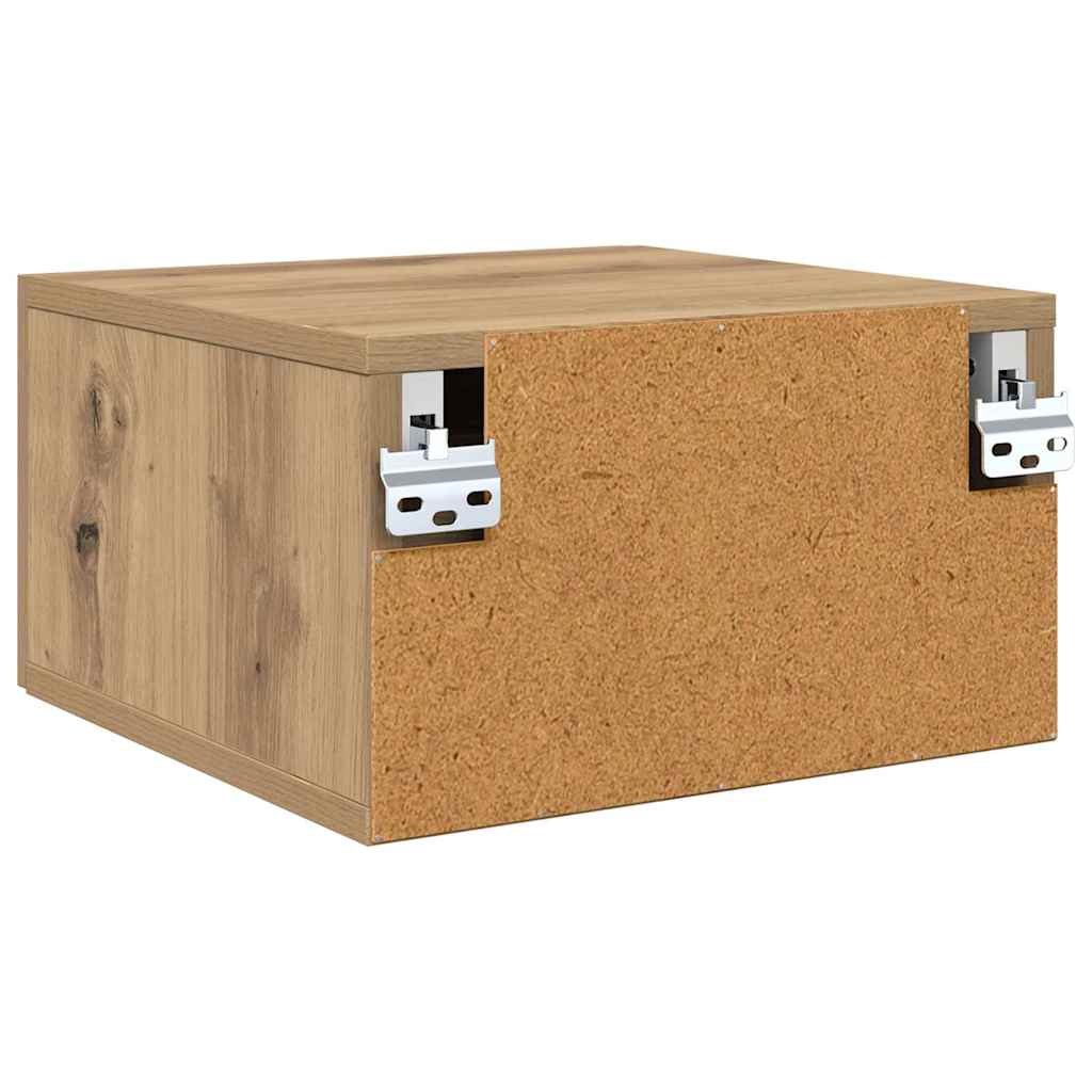 vidaXL Nachttisch 2 pcs Artisan-Eiche 35 x 35 x 20 cm Holzwerkstoff