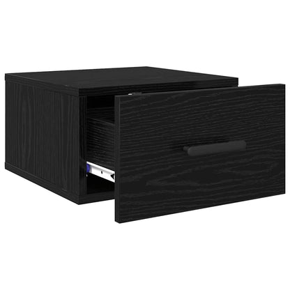 vidaXL Nachttisch 2 pcs Schwarz Eichen-Optik 35 x 35 x 20 cm