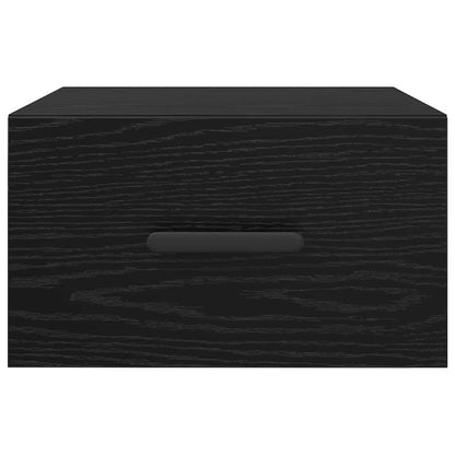 vidaXL Nachttisch 2 pcs Schwarz Eichen-Optik 35 x 35 x 20 cm