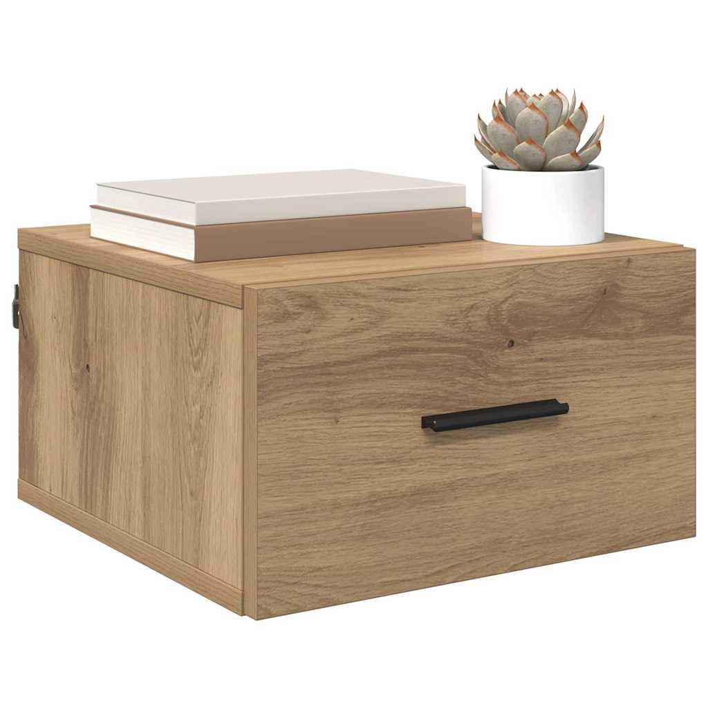 Nachttisch 2 pcs Artisan-Eiche 35 x 35 x 20 cm Holzwerkstoff