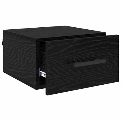 vidaXL Nachttisch Schwarz Eichen-Optik 35 x 35 x 20 cm Holzwerkstoff