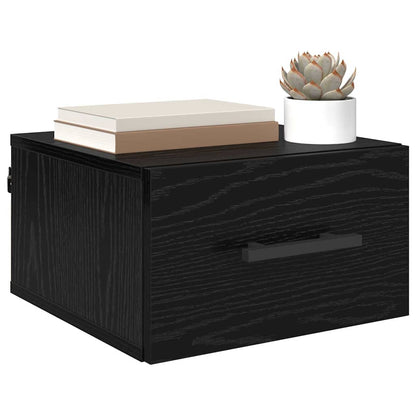 vidaXL Nachttisch Schwarz Eichen-Optik 35 x 35 x 20 cm Holzwerkstoff