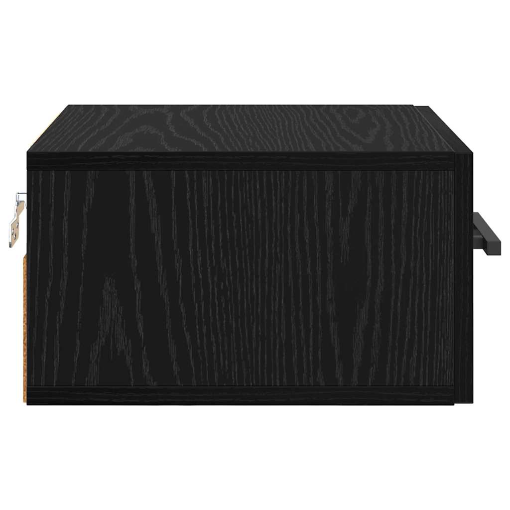 vidaXL Nachttisch Schwarz Eichen-Optik 35 x 35 x 20 cm Holzwerkstoff