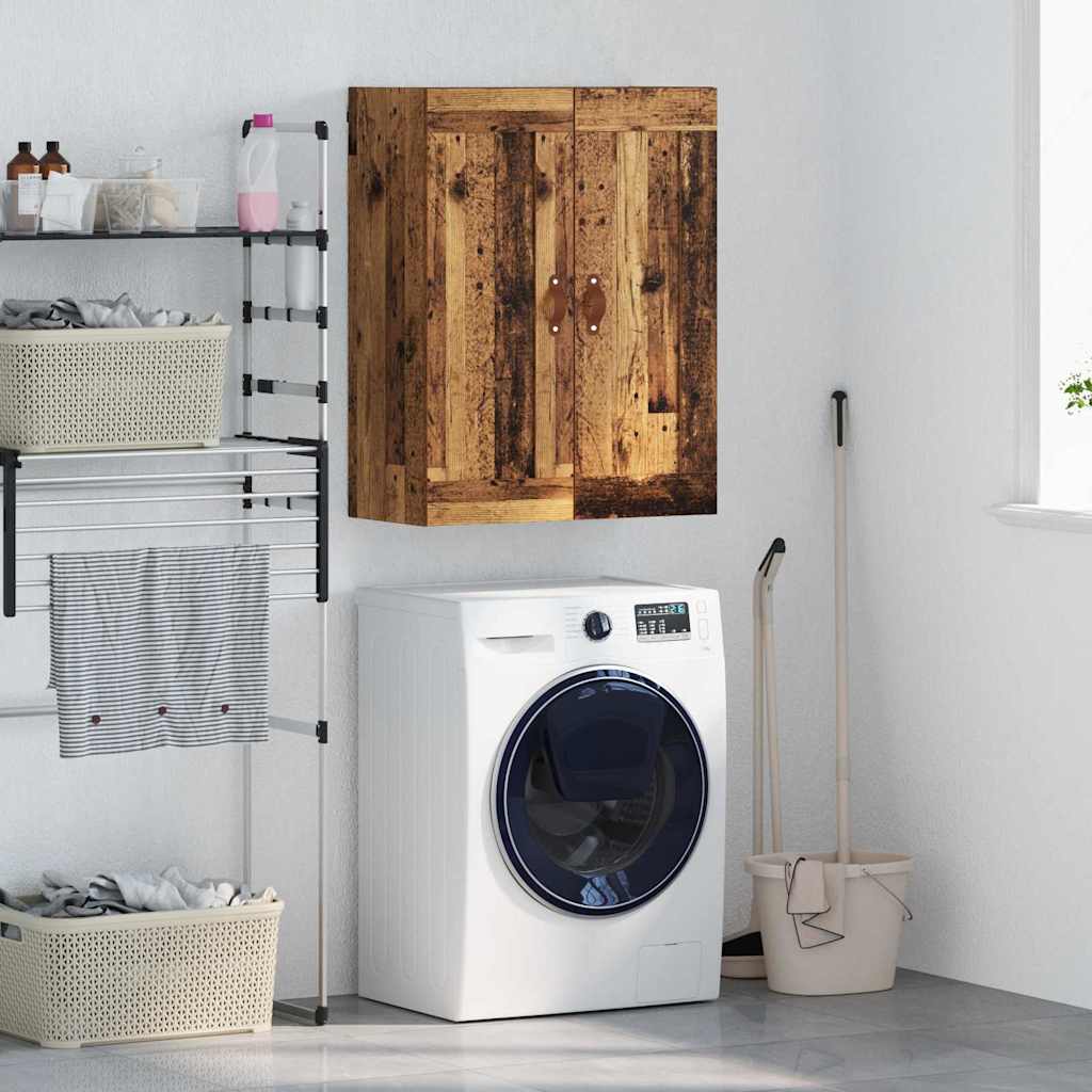 vidaXL Wandschrank Altholz 69,5 x 34 x 90 cm Holzwerkstoff
