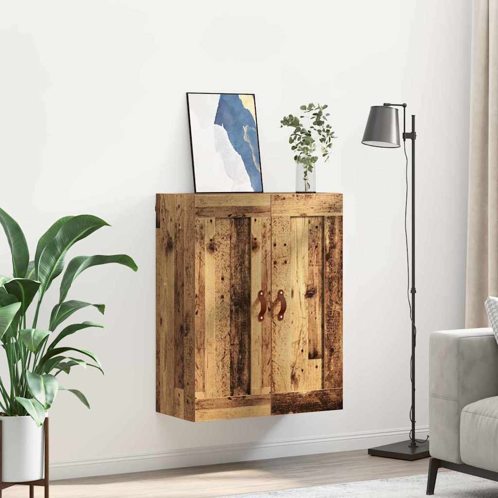 vidaXL Wandschrank Altholz 69,5 x 34 x 90 cm Holzwerkstoff