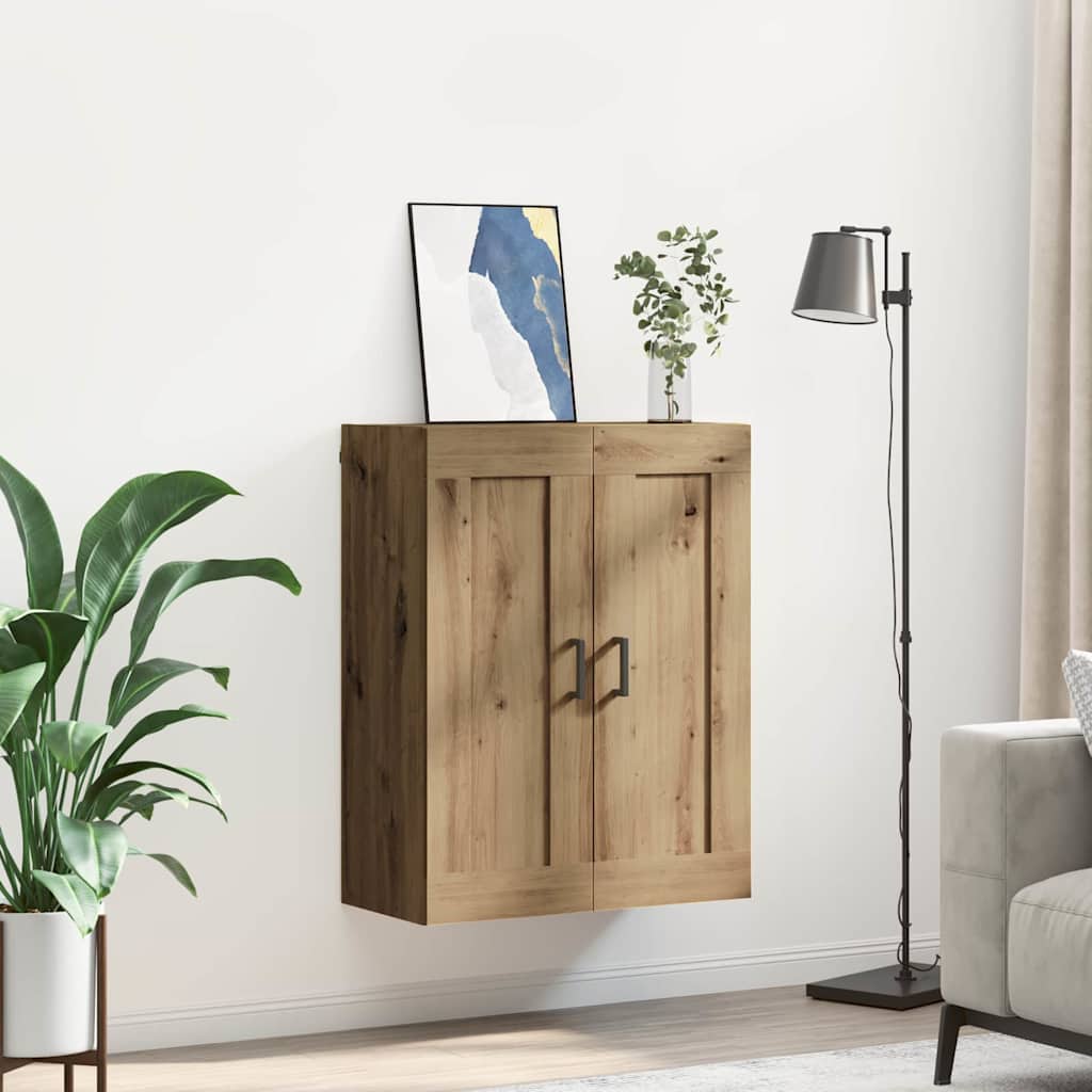 vidaXL Wandschrank Artisan-Eiche 69,5 x 34 x 90 cm Holzwerkstoff
