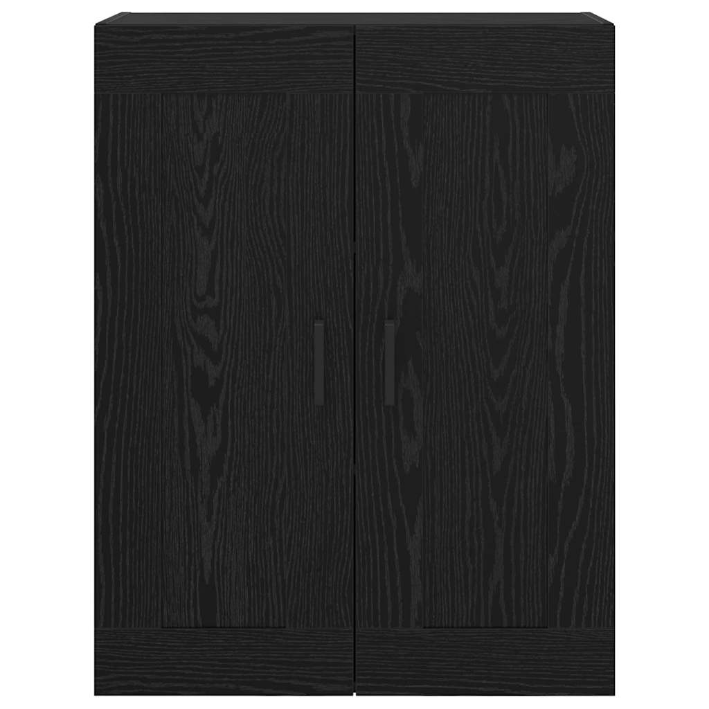 vidaXL Wandschrank Schwarz Eichen-Optik 69,5 x 34 x 90 cm