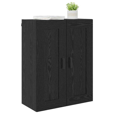 vidaXL Wandschrank Schwarz Eichen-Optik 69,5 x 34 x 90 cm