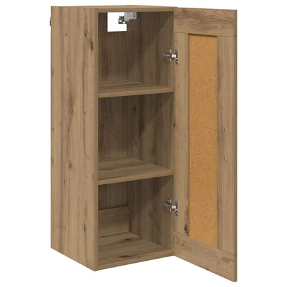 vidaXL Wandschrank Artisan-Eiche 34,5 x 34 x 90 cm Holzwerkstoff