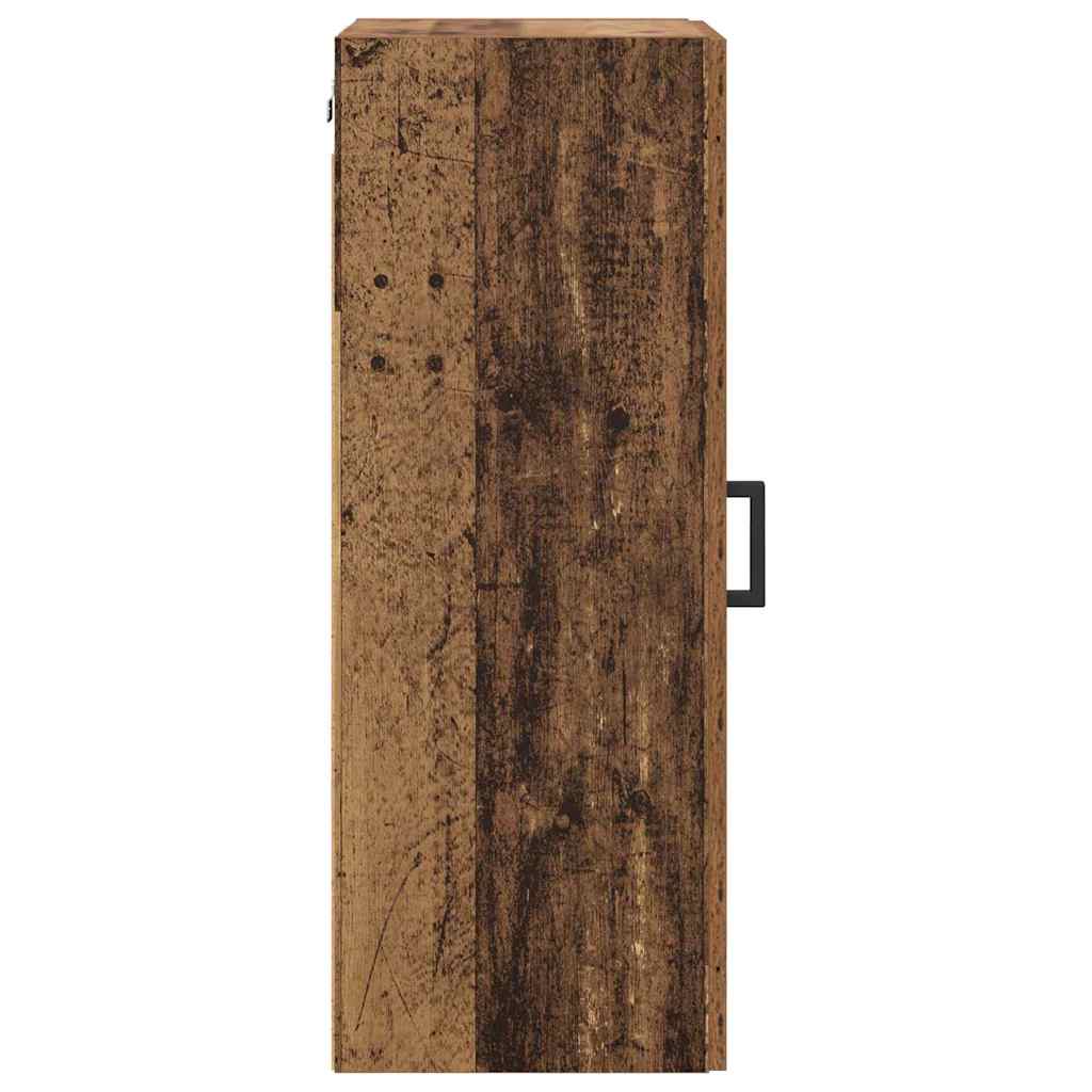 vidaXL Wandschrank Altholz 34,5 x 34 x 90 cm Holzwerkstoff
