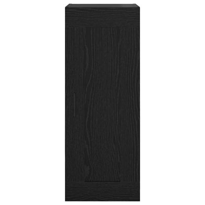 vidaXL Wandschrank Schwarz Eichen-Optik 34,5 x 34 x 90 cm
