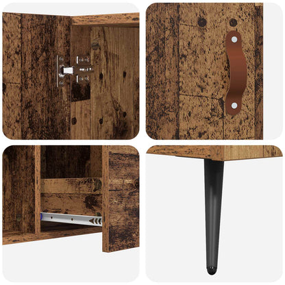 vidaXL Sideboard mit Schubladen Altholz 100 x 36 x 60 cm Holzwerkstoff