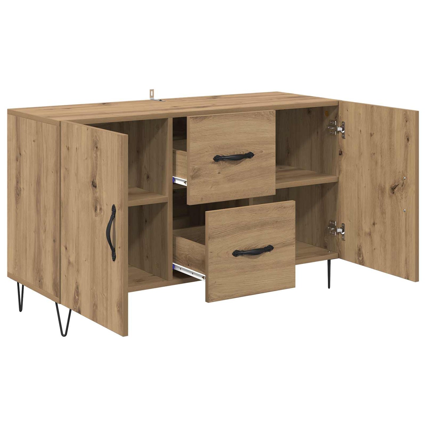 vidaXL Sideboard Artisan-Eiche 100 x 36 x 60 cm Holzwerkstoff