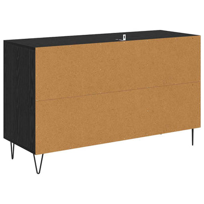 Sideboard Schwarz Eichen-Optik 100 x 36 x 60 cm Holzwerkstoff