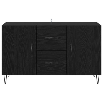 vidaXL Sideboard Schwarz Eichen-Optik 100 x 36 x 60 cm Holzwerkstoff