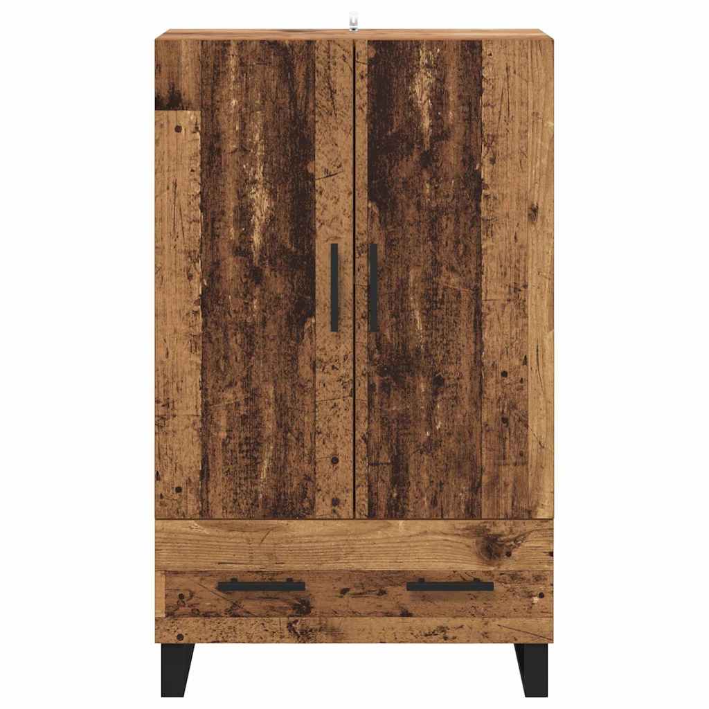 Highboard Altholz 69,5 x 30 x 115 cm Holzwerkstoff