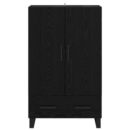 Highboard Schwarz Eichen-Optik 69,5 x 30 x 115 cm Holzwerkstoff