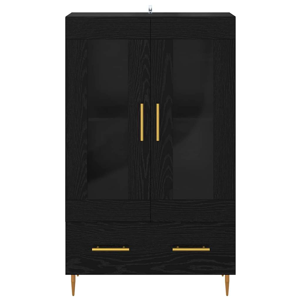 vidaXL Highboard Schwarz Eichen-Optik 69,5 x 31 x 115 cm