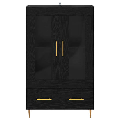 vidaXL Highboard Schwarz Eichen-Optik 69,5 x 31 x 115 cm