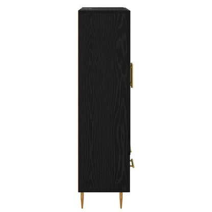vidaXL Highboard Schwarz Eichen-Optik 69,5 x 31 x 115 cm