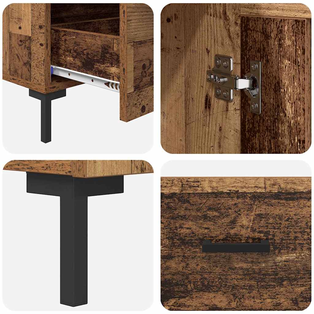 vidaXL Highboard Altholz 69,5 x 31 x 115 cm Holzwerkstoff