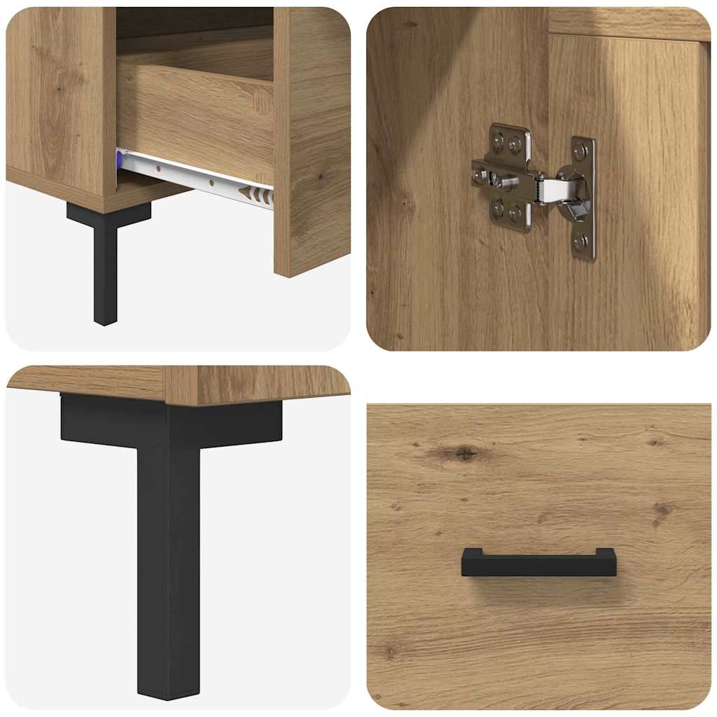 Highboard Artisan-Eiche 69,5 x 31 x 115 cm Holzwerkstoff