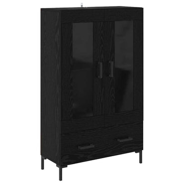 vidaXL Highboard Schwarz Eichen-Optik 69,5 x 31 x 115 cm Holzwerkstoff