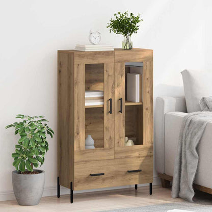 vidaXL Highboard Corona Artisan-Eiche 69,5 x 31 x 115 cm Holzwerkstoff