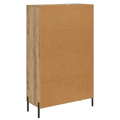 vidaXL Highboard Corona Artisan-Eiche 69,5 x 31 x 115 cm Holzwerkstoff