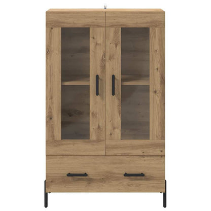 vidaXL Highboard Corona Artisan-Eiche 69,5 x 31 x 115 cm Holzwerkstoff