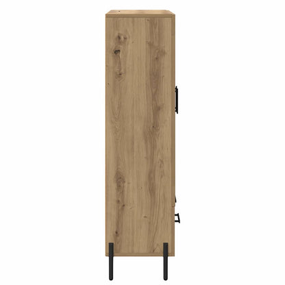 vidaXL Highboard Corona Artisan-Eiche 69,5 x 31 x 115 cm Holzwerkstoff