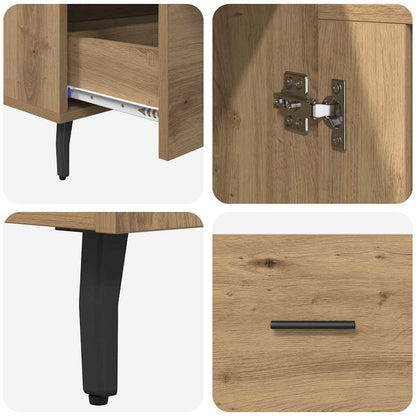 vidaXL Highboard Artisan-Eiche 69,5 x 31 x 115 cm Holzwerkstoff