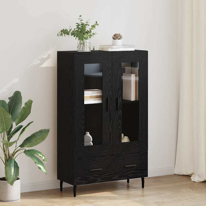vidaXL Highboard Schwarz Eichen-Optik 69,5 x 31 x 115 cm Holzwerkstoff