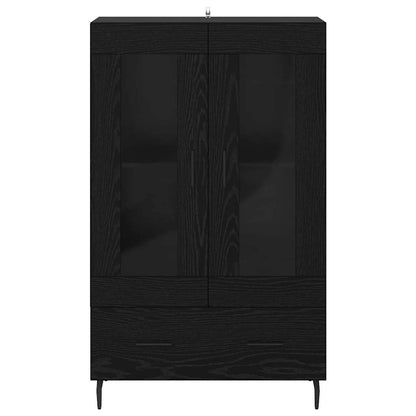 vidaXL Highboard Schwarz Eichen-Optik 69,5 x 31 x 115 cm Holzwerkstoff