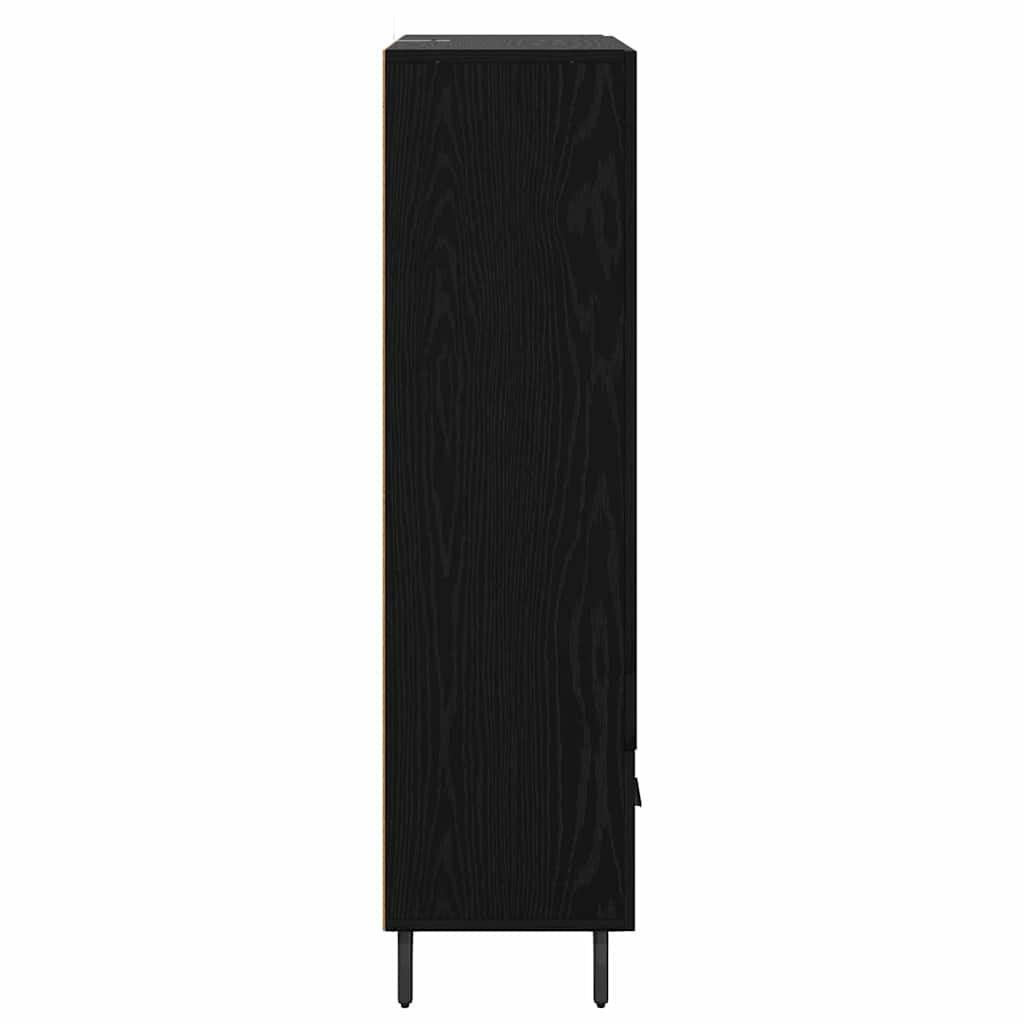 vidaXL Highboard Schwarz Eichen-Optik 69,5 x 31 x 115 cm Holzwerkstoff