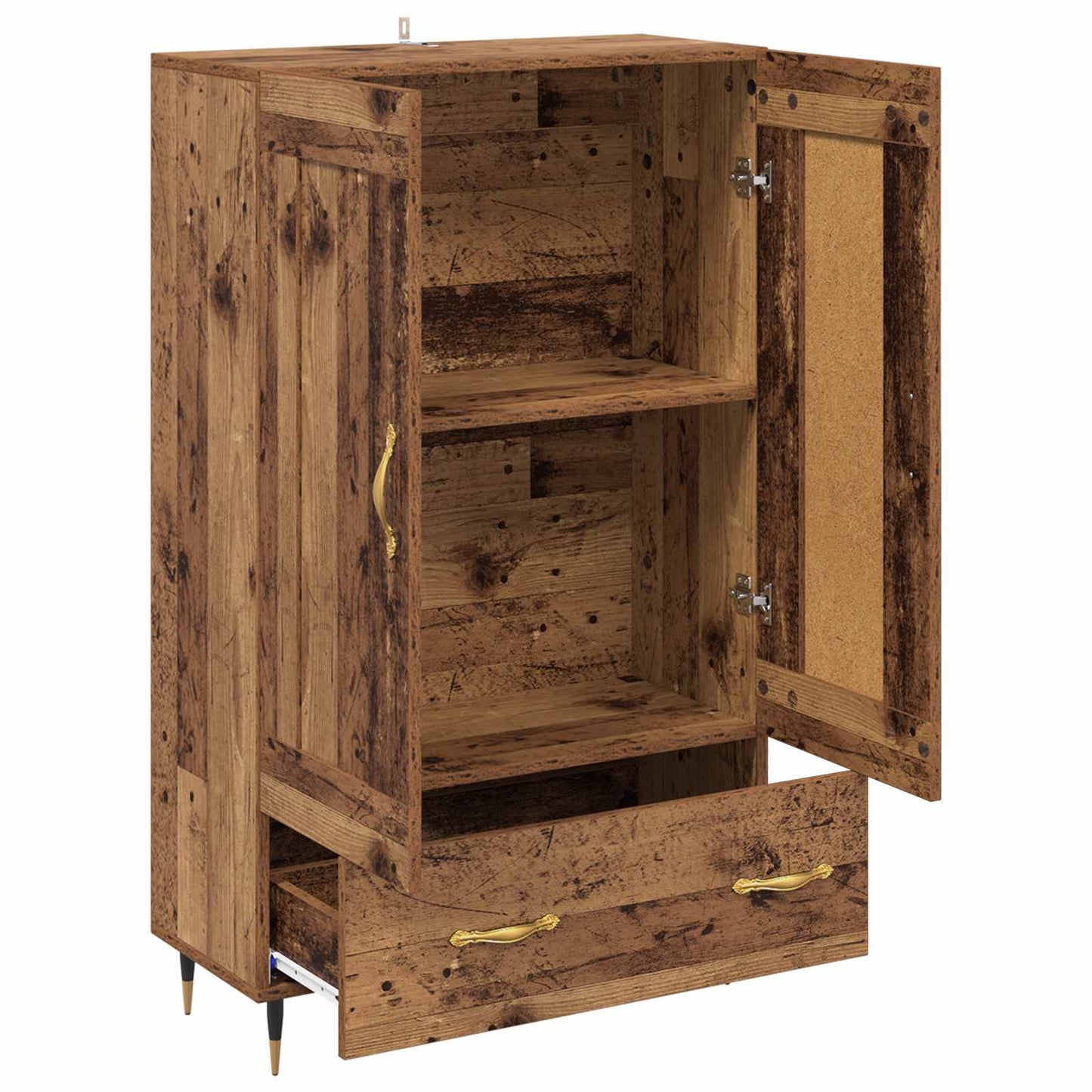 vidaXL Highboard Altholz 69,5 x 31 x 115 cm Holzwerkstoff
