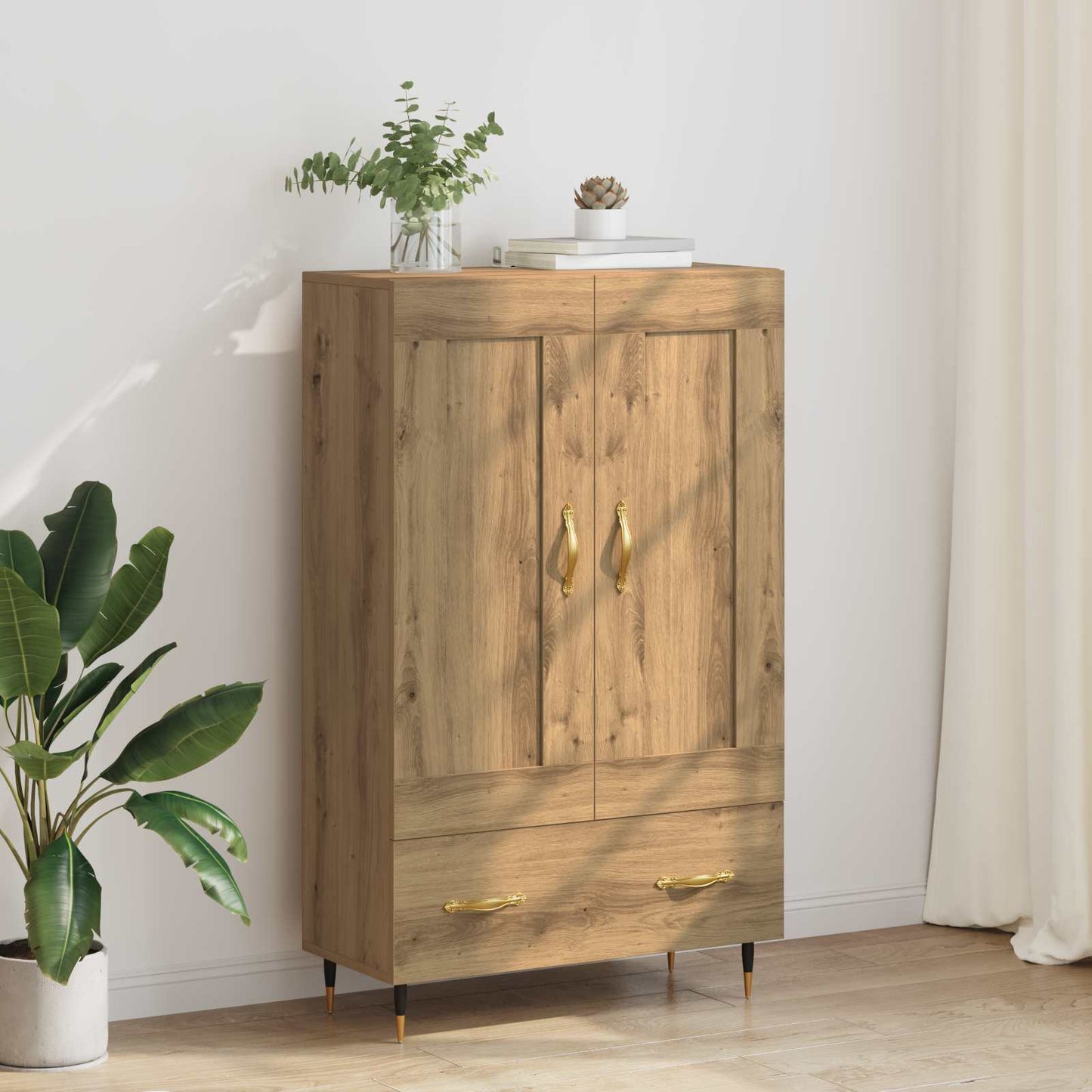 Highboard Artisan-Eiche 69,5 x 31 x 115 cm Holzwerkstoff