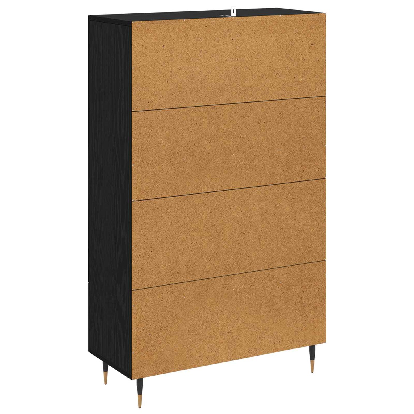 vidaXL Highboard Schwarz Eichen-Optik 69,5 x 31 x 115 cm Holzwerkstoff